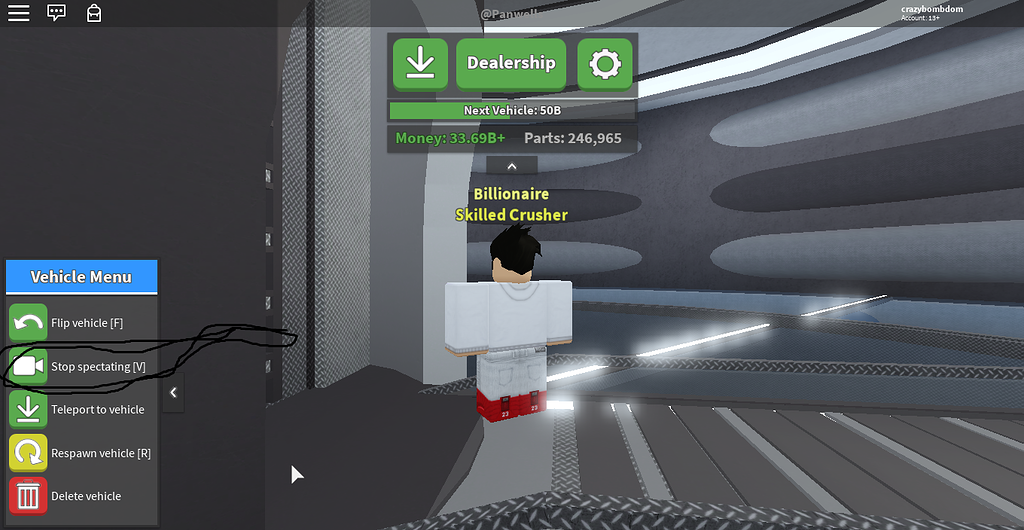 Core Car Spectate glitch CC2 Bugs Car Crushers Forum