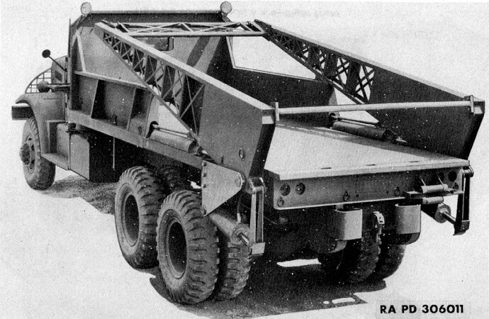Bridge erector rear