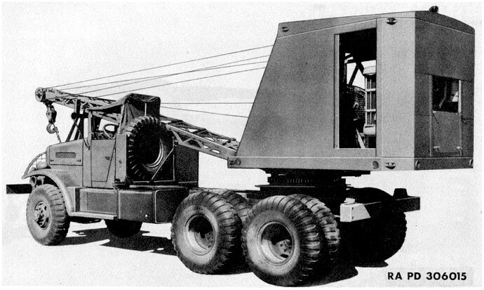 6 ton 6x6 crane truck rear left