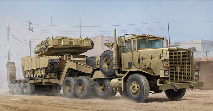 M911 C-HET w/m747 Heavy Equipment Semi-Trailer Hobby Boss 85519