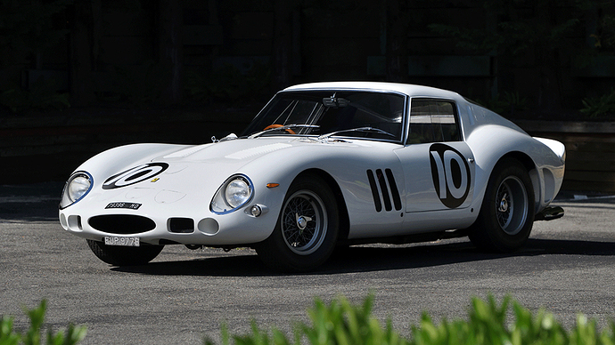 Bianco-Speciale-white-Ferrari-250-GTO-parked-in-driveway