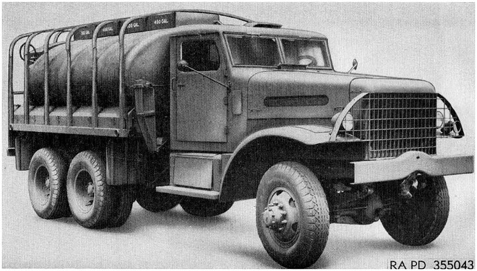 6 ton 6x6 tank truck