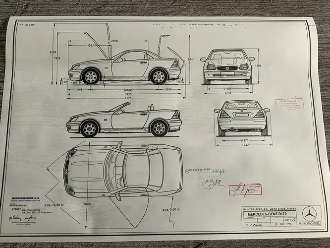 SLK R170 blueprint 3