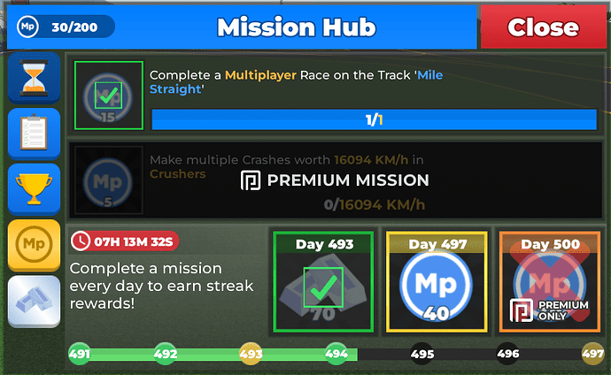 Daily Missions completed in custom server didn't save - CC2 Bugs - Car ...