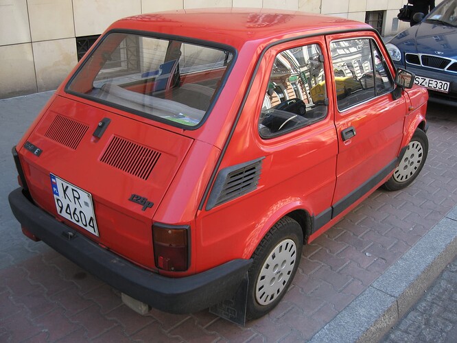 Red_Polski_Fiat_126p_FL_650E_on_Czysta_street_in_KrakΓ³w_(1)