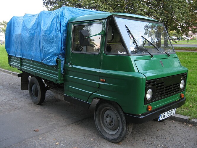 Green_FSC_Żuk_A-11_B_on_Dębowa_street_in_Kraków