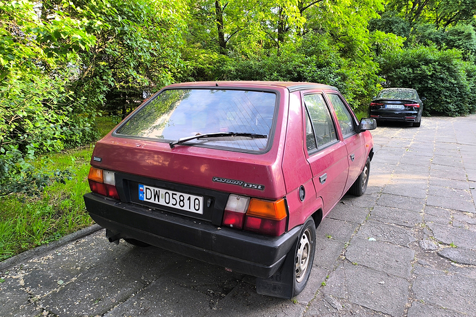 1992 Skoda Favorit 135 L Rear