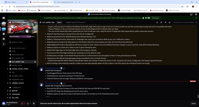 • Discord _ #cc2_update_logs _ Car Crushers Roblox Community - Google Chrome 2026-02-14 18_13_37