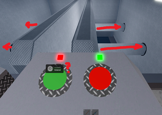 the "Extend" button on The Wall Crusher displays as if usable, despite being mid-retraction, thus being unusable.