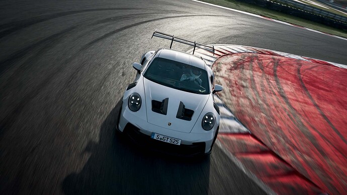 Porsche 911 GT3 RS driving racetrack wallpaper desktop 6 (2)