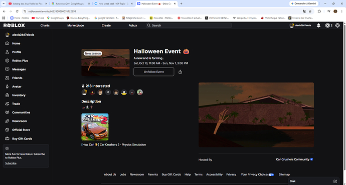 Halloween Event 🎃 - New Car!✨ Car Crushers 2 - Physics Simulation - Google Chrome 2026-09-29 17_54_16