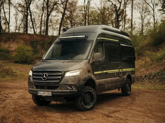 Hymer-Grand-Canyon-S-Crossover-Campervan-Lifestyle-Exterior-Front-Left
