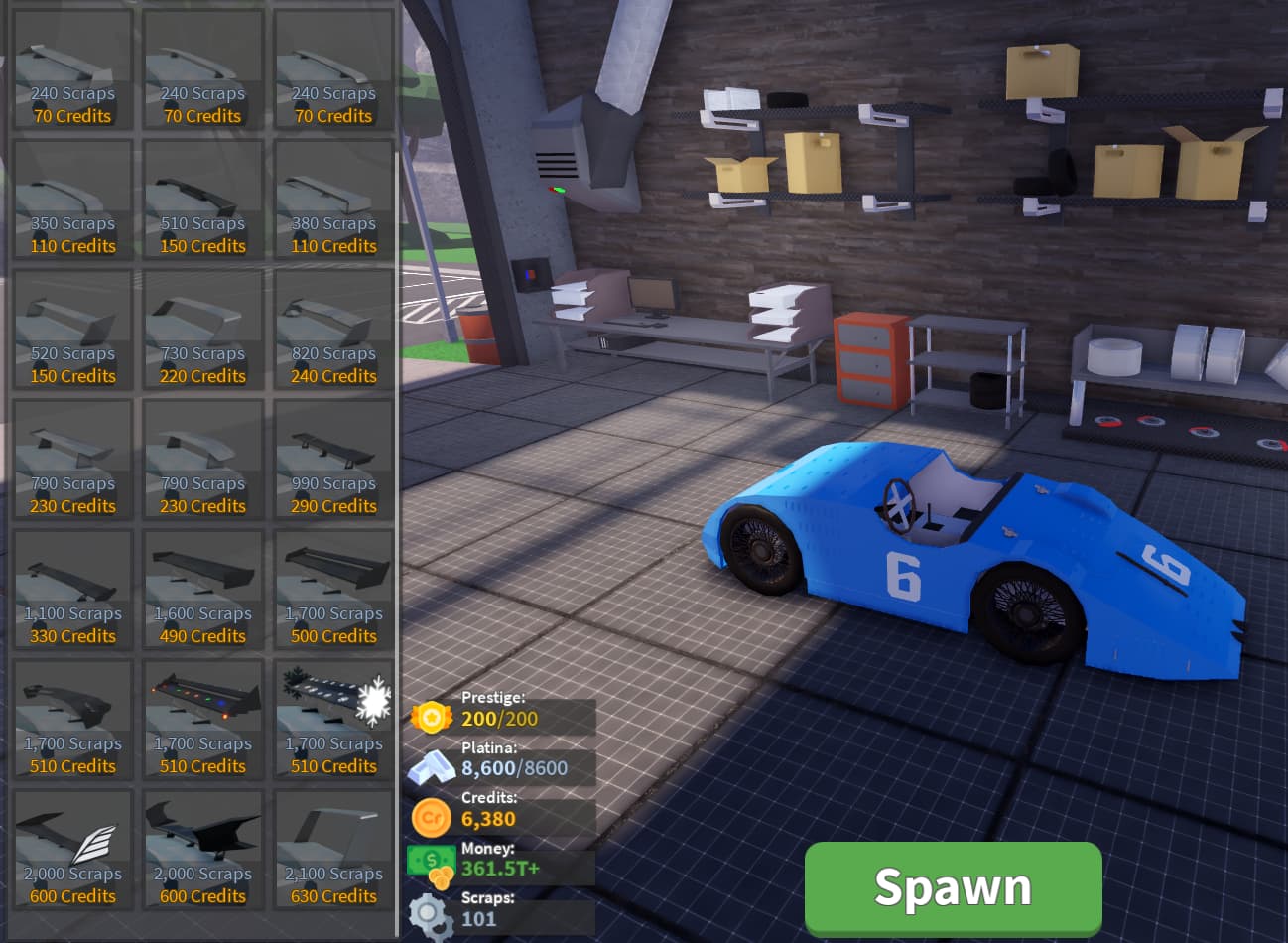 Number of Best Spoiler options doesn't match the real amount of