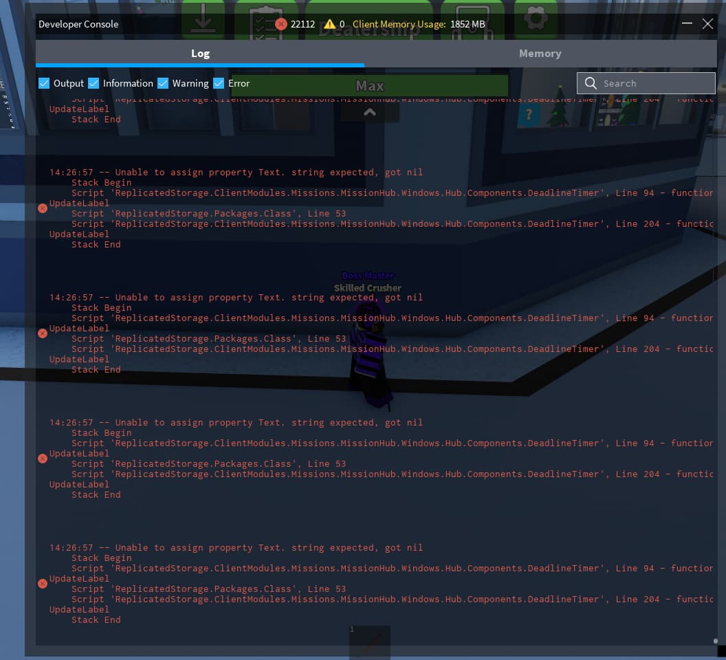 Backpack isnt working - CC2 Bugs - Car Crushers Forum