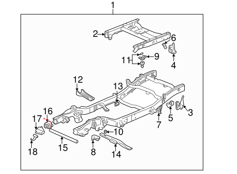 Frame & Components for 2005 Chevrolet Silverado 1500 | GMPartsDirect.com