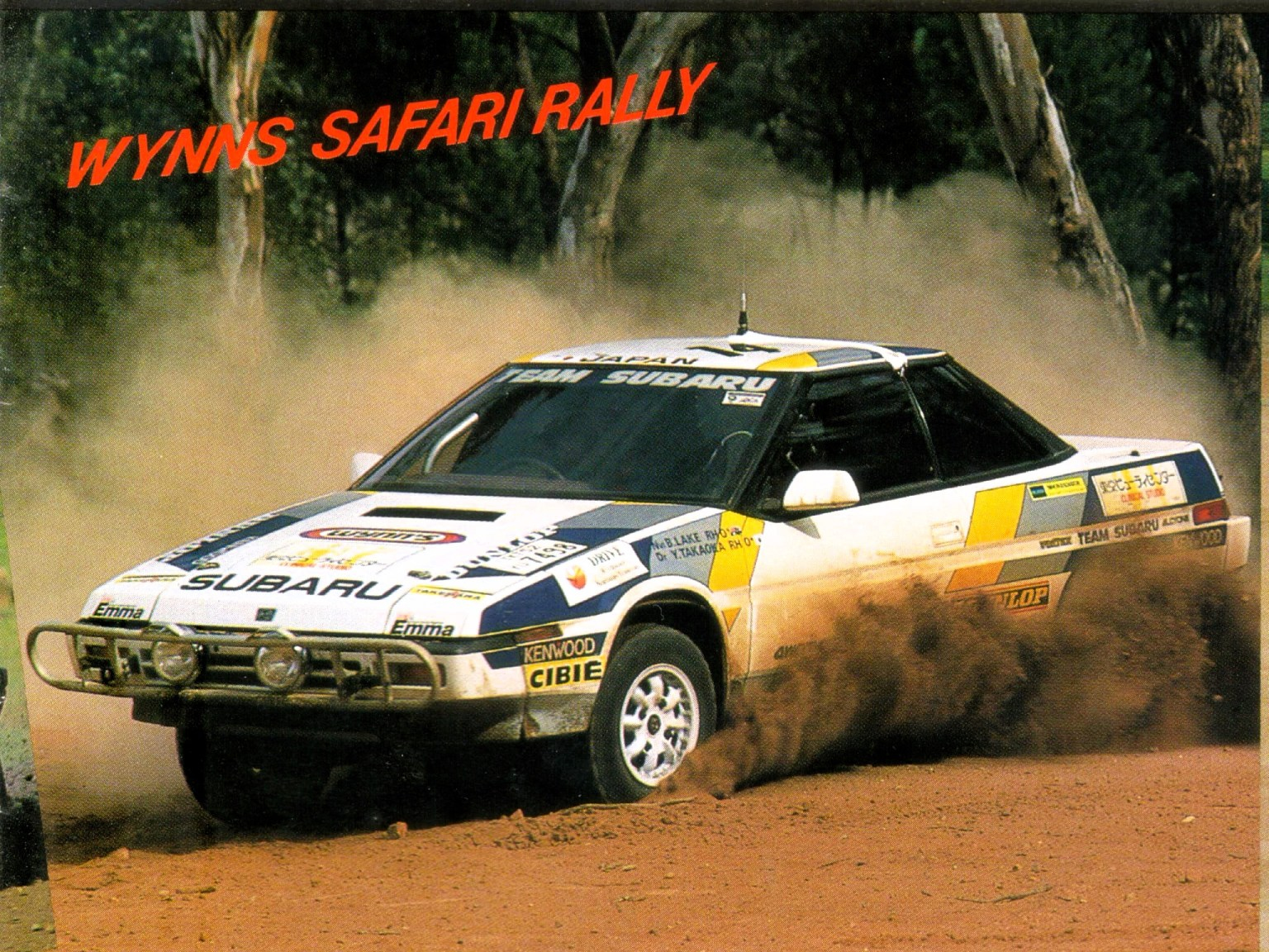 1980s Mag Rally 1980s Subaru Alcyone 4WD Turbo Wynn's Safari Rally Car - CC2 Vehicle ...