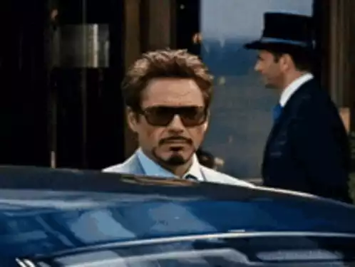 Iron Man Superhero: Tony Stark's Peace Sign