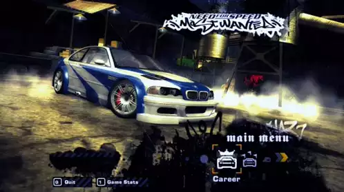 Need For Speed Most Wanted Game Menu