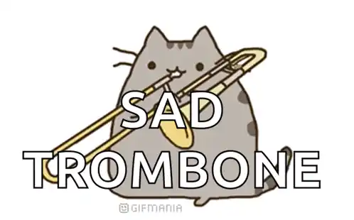 Pusheen Playing Sad Trombone