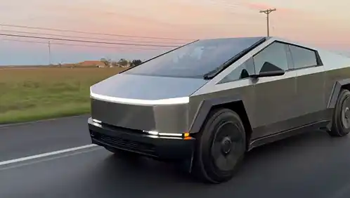 Marques Brownlee Driving Tesla Cybertruck