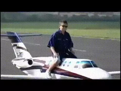 Kostic Juventus: Man Rides Model Jet Plane